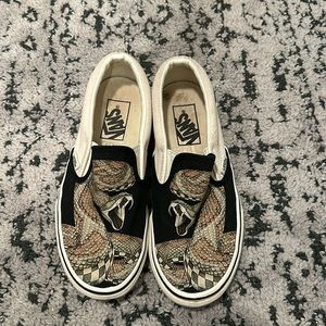 Boys Snake Vans Slip-Ons